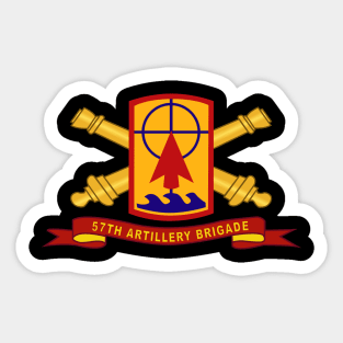 57th Artillery Brigade - SSI w Br - Ribbon Sticker